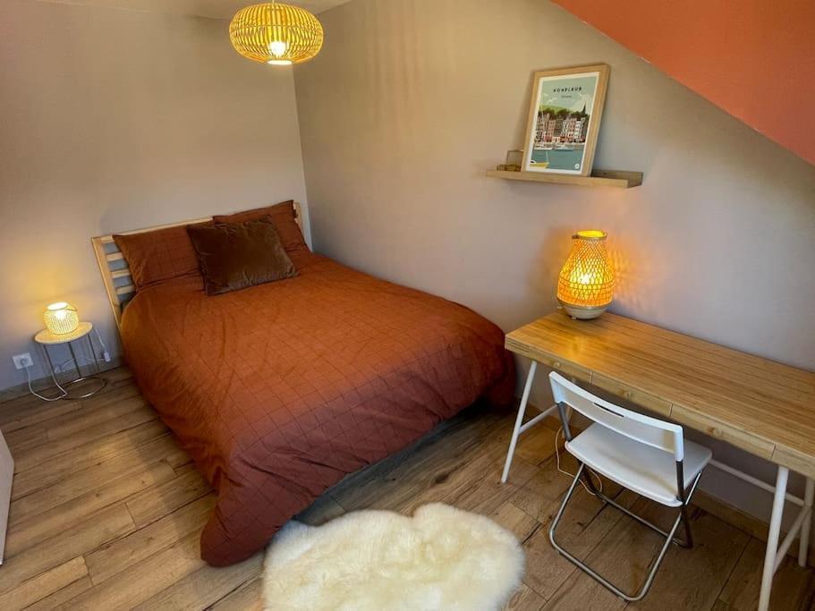 La Petite Ardoise - Maison Au Calme Pour 4 Pers Honfleur Bagian luar foto